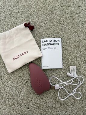 Momcozy Burgundy Lactation Massager